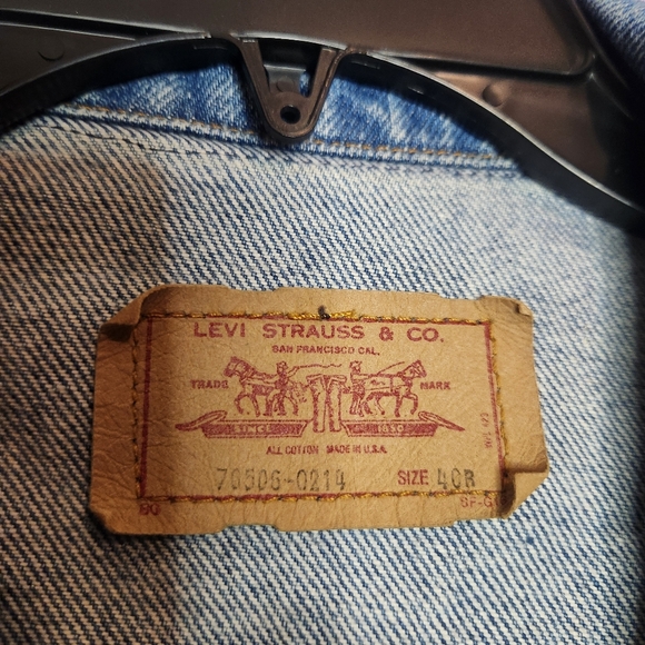 Vintage Levis 80s Trucker Jacket 40R - Picture 2 of 6